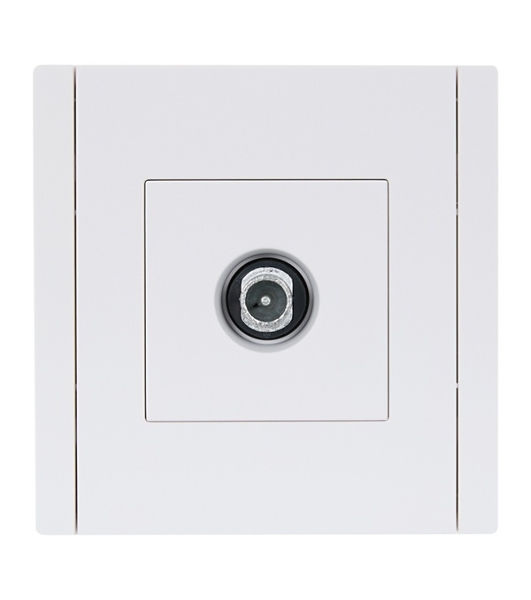 Розетка TV проходная IEK FORTE&PIANO FP229 белый