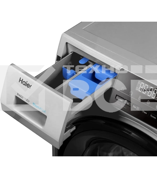 Стиральная машина Haier HW90-BP14929BS серебристый, загрузка фронтальная 9 кг, 1400 об/мин, класс: A+++