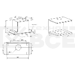 Вытяжка кухонная Krona SELINA 600 GLASS BLACK S, фото2