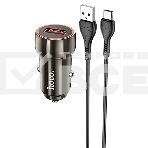 Автомобильная зарядка HOCO Z46 Blue shield, 1xUSB, 18W, серый металлик, фото7