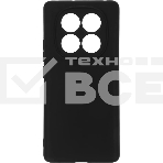 Чехол (клип-кейс) BoraSCO для Xiaomi Redmi Note 14 Pro 4G Silicone Case черный (74848), фото 1