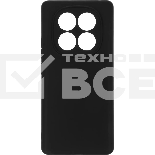 Чехол (клип-кейс) BoraSCO для Xiaomi Redmi Note 14 Pro 4G Silicone Case черный (74848)