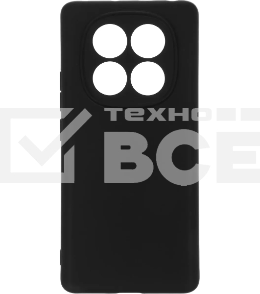 Чехол (клип-кейс) BoraSCO для Xiaomi Redmi Note 14 Pro 4G Silicone Case черный (74848)