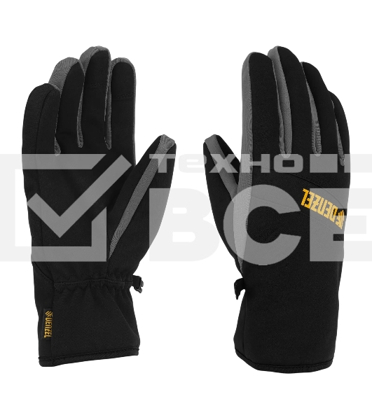 Перчатки универсальные Denzel 68091 двойные, работа с сенсорным экраном, размер 10