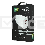 Сетевое зарядное устройство MORE CHOICE NC82a 1USB+1Type-C 3.0A PD 35W+QC3.0 для Type-C Type-C, белый, фото5