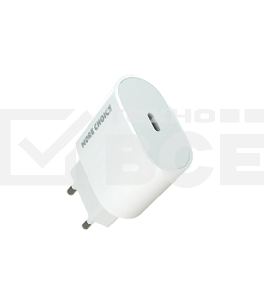 Сетевое зарядное устройство MORE CHOICE (4610196408830) NC65 белый