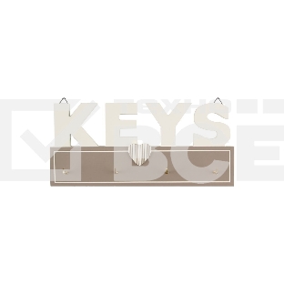 Ключница Волшебная страна, 4 крючка, планка