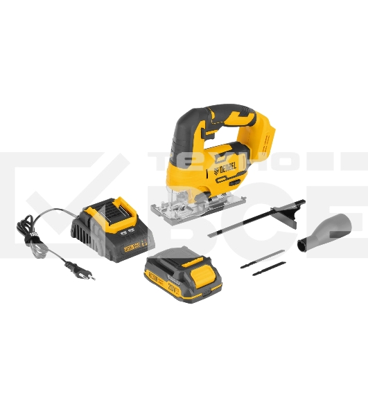 Лобзик аккумуляторный Denzel CJH-20-80, Li-Ion, 20 В
