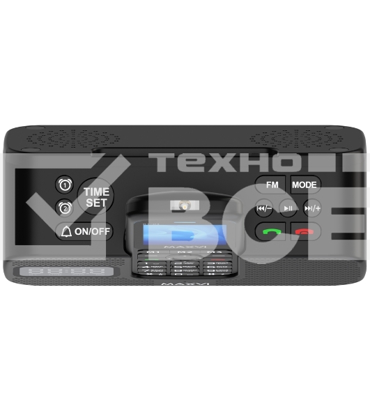 Телефон Maxvi RT-03 black + док-станция