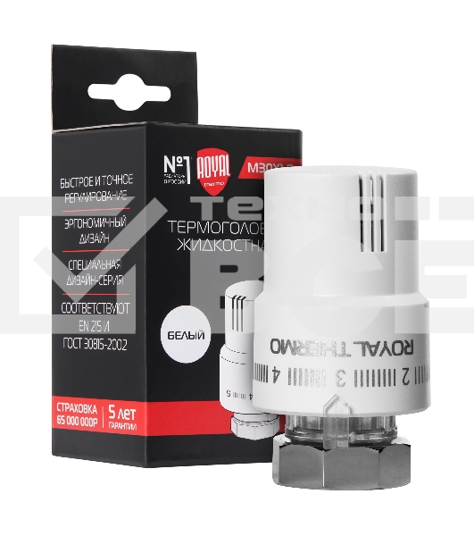 Термоголовка жидкостная Royal Thermo М30х1,5 (белый)