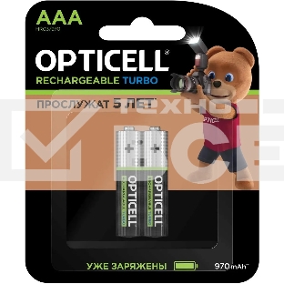 Аккумулятор Opticell Turbo 6080003 AAA NiMH 970mAh (2шт) блистер