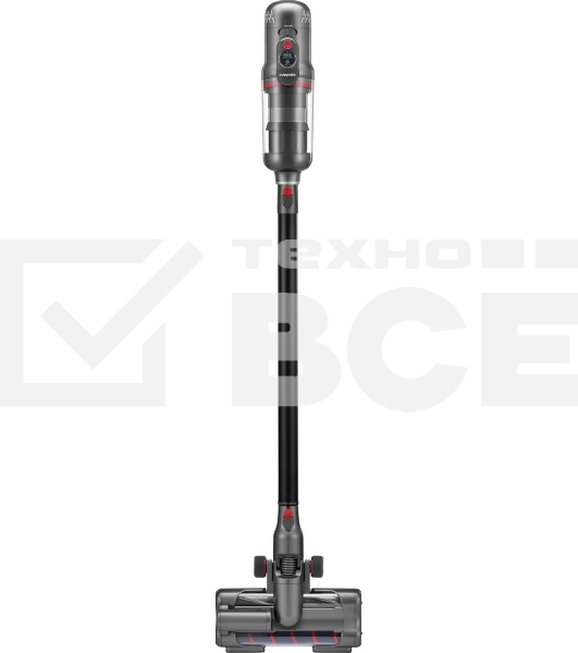 Пылесос вертикальный моющий Puppyoo T12 Plus Rinse серый, питание от аккумулятора, 185 Вт, уборка сухая/влажная, пылесборник 0.42 л