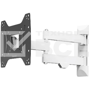 Кронштейн для телевизора Hama Fullmotion черный/белый 19'-48' макс.20кг настенный поворот и наклон