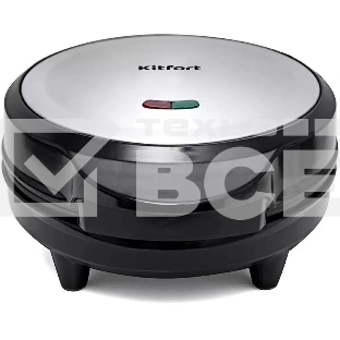 Вафельница Kitfort KT-1617 640Вт серебристый/черный
