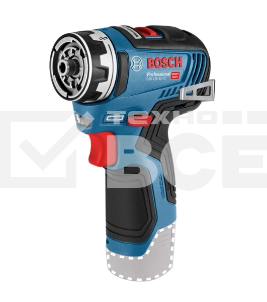 Дрель-шуруповерт Bosch GSR 12V-35 FC, Аккумуляторная, 12В, Без АКБ, Кейс
