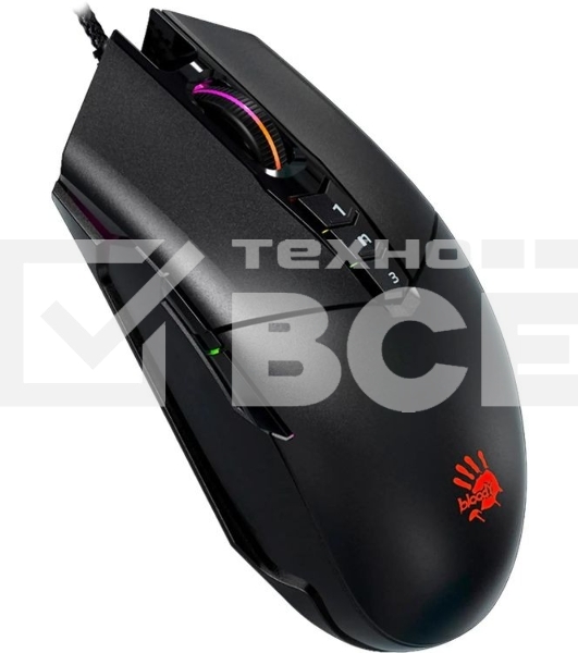 Мышь проводная A4Tech Bloody P91s черный, 8000 dpi, USB, кнопки - 8