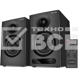 Акустическая система 2.0 АС SVEN MC-15, черный (60 Вт, Bluetooth, RCA, TRS, OPT, HDMI, AUX, вход наушников, пульт)