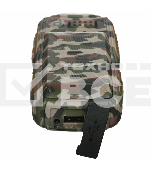 Мобильный телефон BQ 2430 Tank Power камуфляж/золотистый