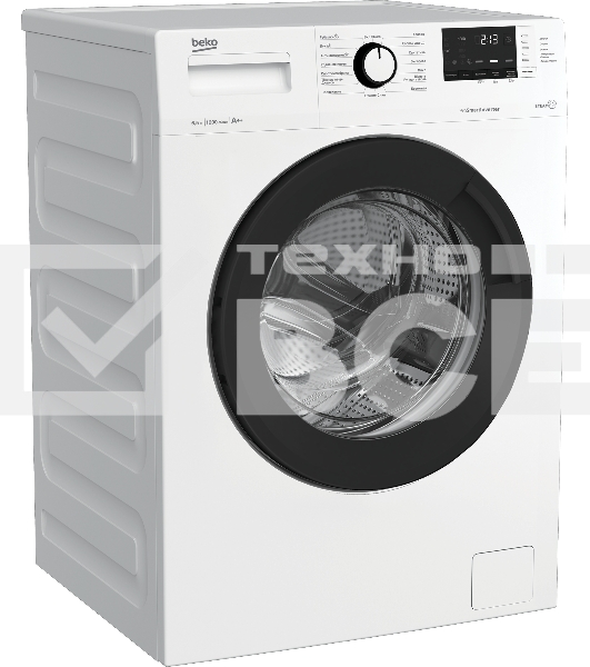 Стиральная машина Beko WSRE6H612ZAWI белый загрузка фронтальная 6,5 кг, 1200 об/мин., класс: А