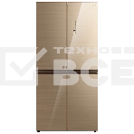 Холодильник Бирюса CD 466 GG бежевый трехкамерный 303/153 л морозилка снизу, No Frost, Side by Side, фото 1