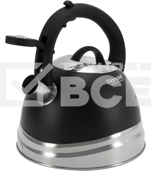 Чайник для плиты металлический Rondell Walzer RDS-1827 2.7 л. черный