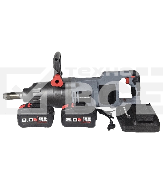 Аккумуляторный бесщеточный ударный гайковерт PROFIPOWER T-4000NK короткий шпиндель (40В, 4000Нм, Li-ion-2шт, 8.0А·ч, Переходник 1