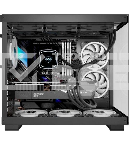 Компьютерный корпус без блока питания Case PCCooler C3T500 ARGB BK, Midi-Tower, TG, 6x120мм ARGB, 1xUSB-C 3.1 + 2xUSB-A 3.0, ATX, mATX, mITX черный