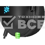 Гарнитура проводная игровая Defender Toxic черный, 7.1, LED, провод 2 м, фото6