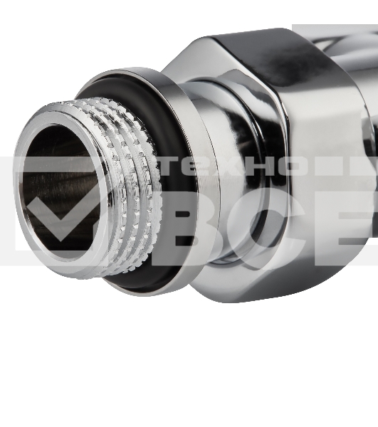 Набор термостатический для радиатора угловой Royal Thermo Design Pro 15 мм М30х1,5 (Хром)