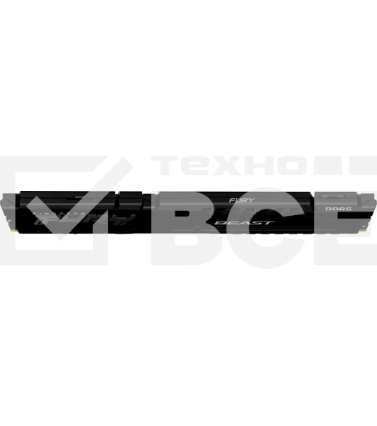 Оперативная память Kingston Fury Beast Black, DDR5, 32GB (1x32GB), 5200 MHz, CL40, с радиатором, черный