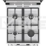 Плита Газовая Gorenje GGI5C22WF, газовая духовка, стеклянная крышка, чугун, белый, фото14
