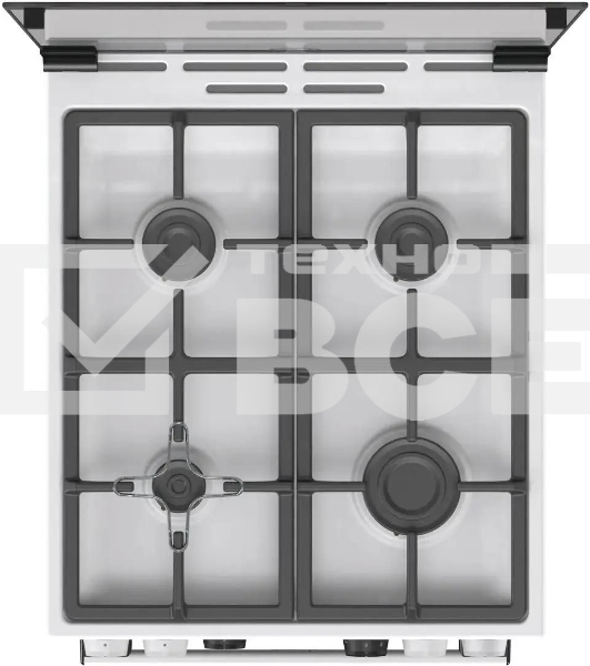 Плита Газовая Gorenje GGI5C22WF, газовая духовка, стеклянная крышка, чугун, белый