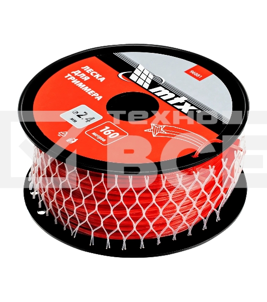 Леска для триммера звезда 2,4 мм х 160 м, на катушке MTX