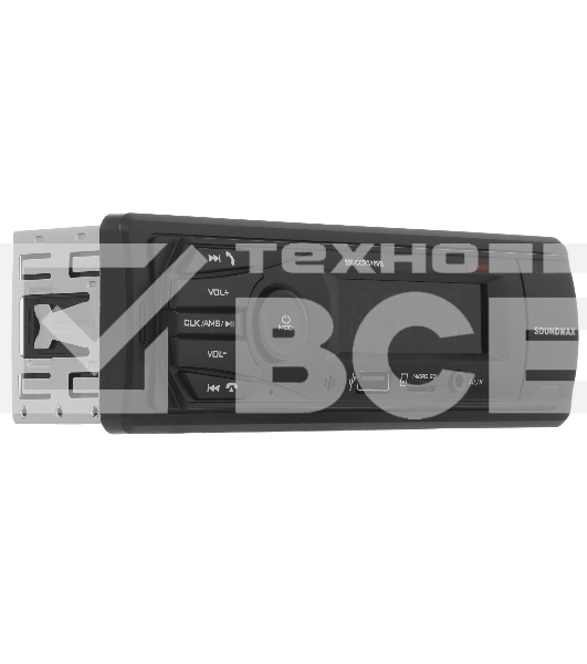 Автомагнитола Soundmax SM-CCR3169B, 1 DIN, Bluetooth, USB Type-A, AUX