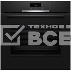 Встраиваемый духовой шкаф с добавлением пара Bosch HQG572EB3 Serie 4, Auto Pilot 15, объем 71 л , 9 режимов нагрева, 3D Hotair, Soft move door,телескопические направляющие 1уровень,гидролиз и пиролиз, сенсорное управление, черный+профиль из нержавеющей стали, фото 1