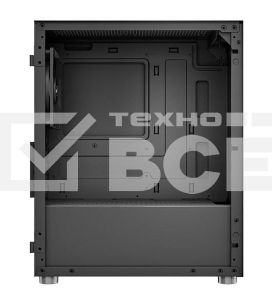Компьютерный корпус Aerocool / Formula CS-111-G-BK-v1 (mATX, 0.5мм, стекло, USB 3.0 x1, USB 2.0 x2, 1x 12cm Black Fan)