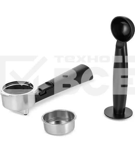 Кофеварка рожковая Kitfort КТ-7293 черный/серебристый, исп. кофе - молотый, 1.5 л, 1050 Вт, 15 Бар.