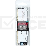 Оперативная память Kingston Fury Beast, DDR5, 16GB (1x16GB), 5200MHz, CL40, с радиатором, RGB, белый, фото2