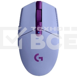 Мышь беспроводная Logitech G304 Lightspeed фиолетовый, 12000 dpi, радиоканал, USB, кнопки - 6