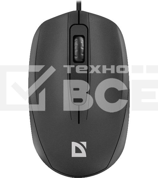 Мышь проводная Defender Alpha MB-507 черный, 1000 dpi, USB, кнопки - 3