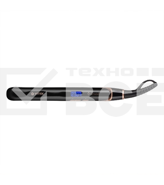 Выпрямитель Vitek Crystal VT-8410 45Вт черный макс.темп.:230С покрытие:керамико-турмалиновое
