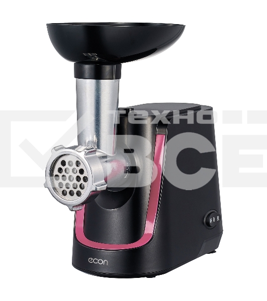 Мясорубка ECON ECO-1062MG 2000 Вт, 2,2 Кг/мин, реверс, черный с красным