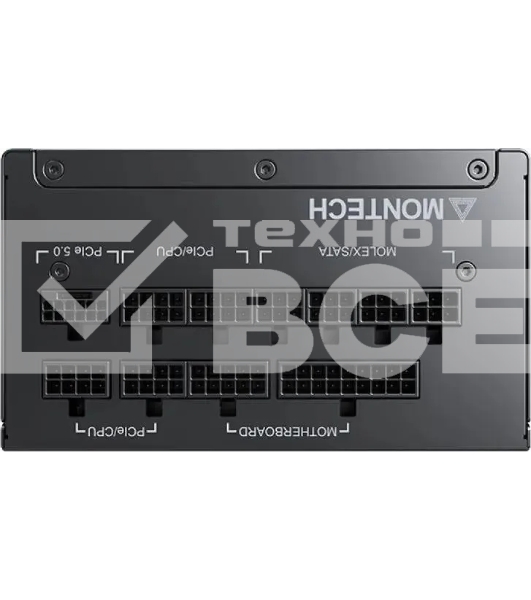 Блок питания Montech ATX 1200W TITAN GOLD Gen.5, 1200 Вт, 80 PLUS GOLD, 135 мм, модульный, чёрный