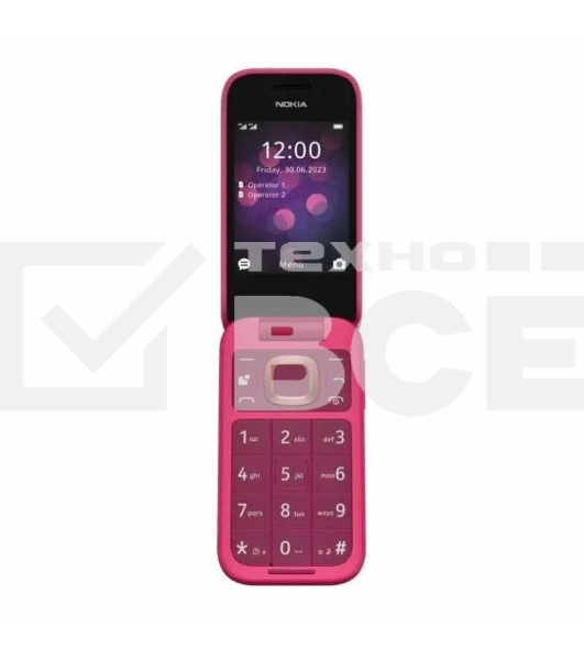 Мобильный телефон Nokia 2660 TA-1469 DS Pop розовый