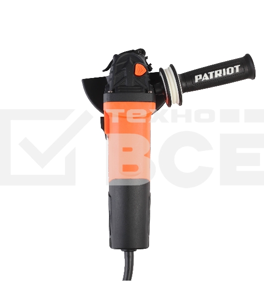 Машина углошлифовальная (УШМ) PATRIOT AG 126E, пылезащищенная.  1050Вт, Диск 125 мм