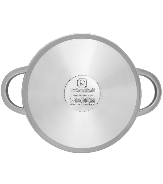 Кастрюля Rondell Point RDS-1310 2 л. d=18 см с крышкой, нержавеющая сталь 18/10