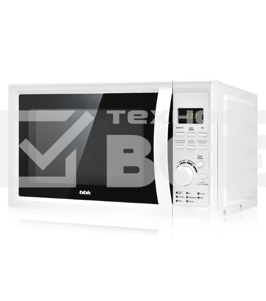 Микроволновая печь BBK 20MWS-719T/WG белый, 20 л, 700 Вт, переключатели -поворотный механизм/кнопки