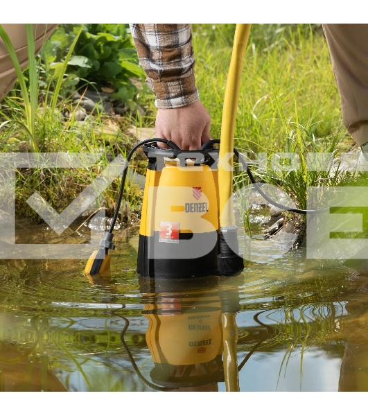 Дренажный насос Denzel DP-900S для чистой и грязной воды, 900 Вт, напор 9 м, 18000 л/ч