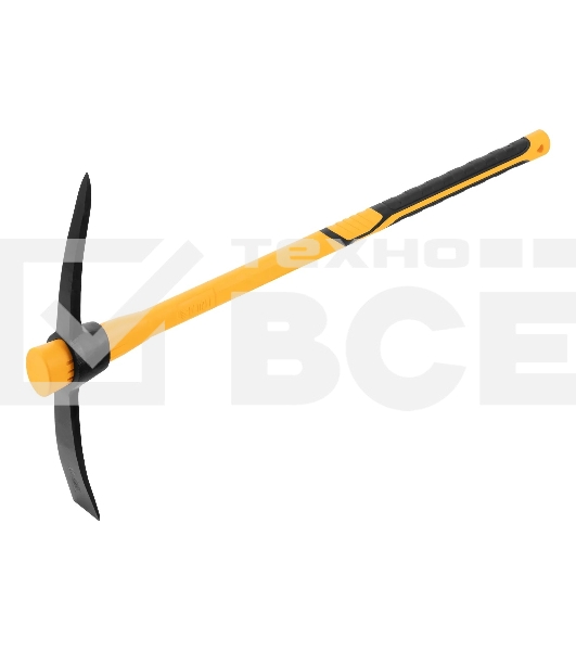 Кирка Denzel 2000 г, узкая, фиберглассовая обрезиненная рукоятка 900 мм