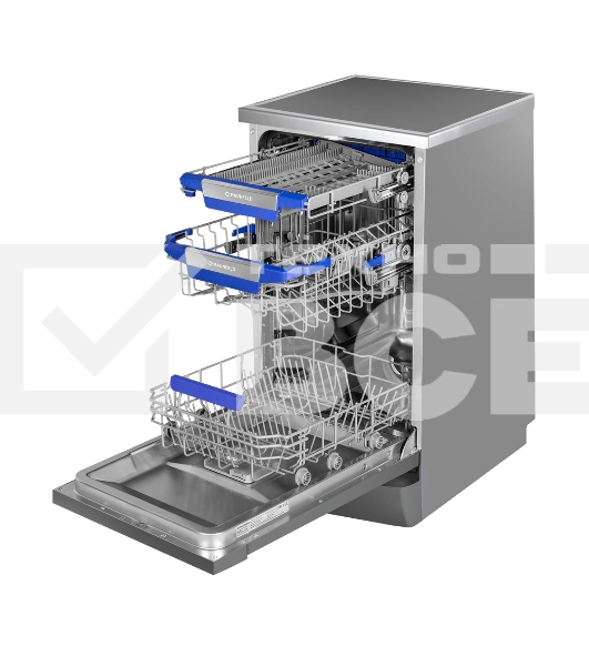 Посудомоечная машина Maunfeld MWF45331S, серебристый, 45 см, 10 компл., 49 дБ, класс A++
